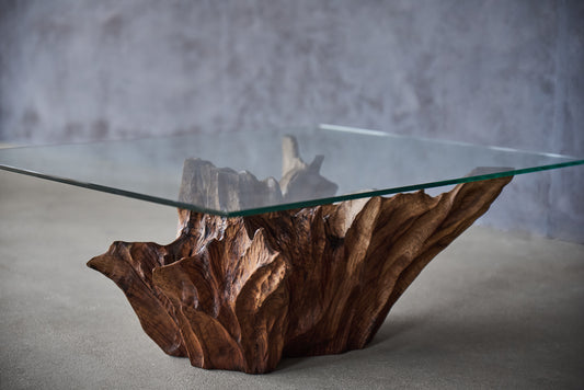 Ąžuolinis kavos staliukas