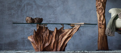 Ąžuolinis kavos staliukas