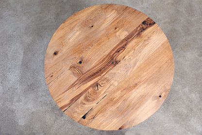 Apvalus ąžuolinis valgomojo stalas "Round Harmony"