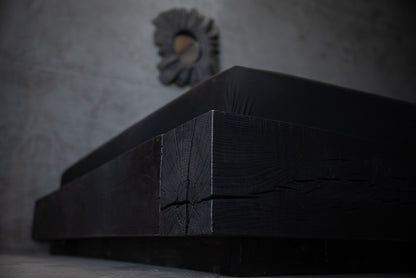 Wabi-Sabi ąžuolinė lova „Kuro“