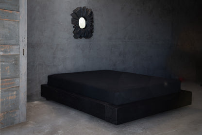 Wabi-Sabi ąžuolinė lova „Kuro“