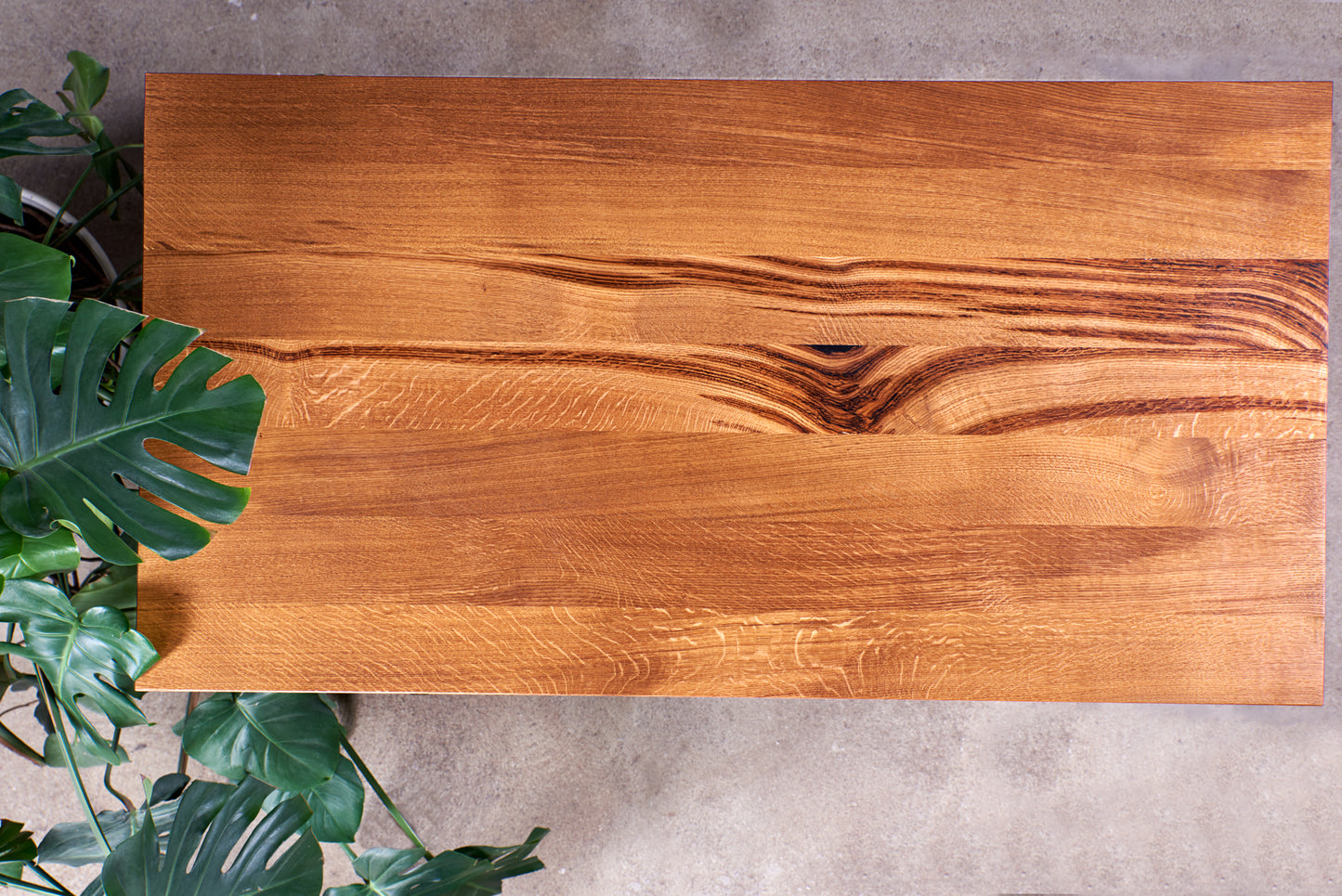 Ąžuolinis darbo / valgomojo stalas