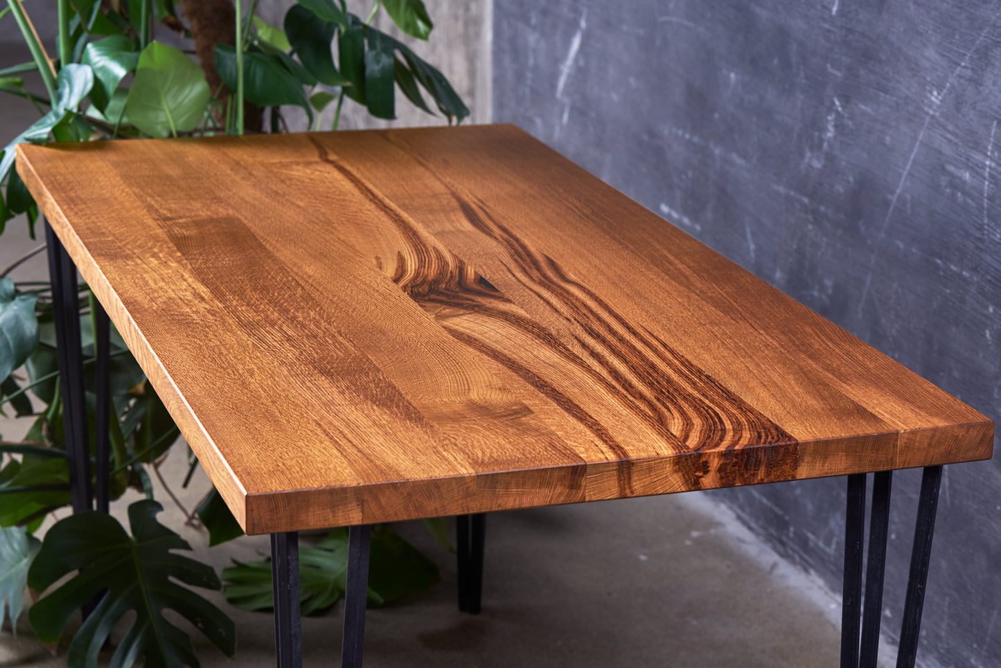 Ąžuolinis darbo / valgomojo stalas