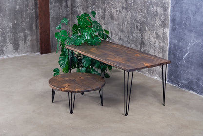 Ąžuolinis valgomojo stalas